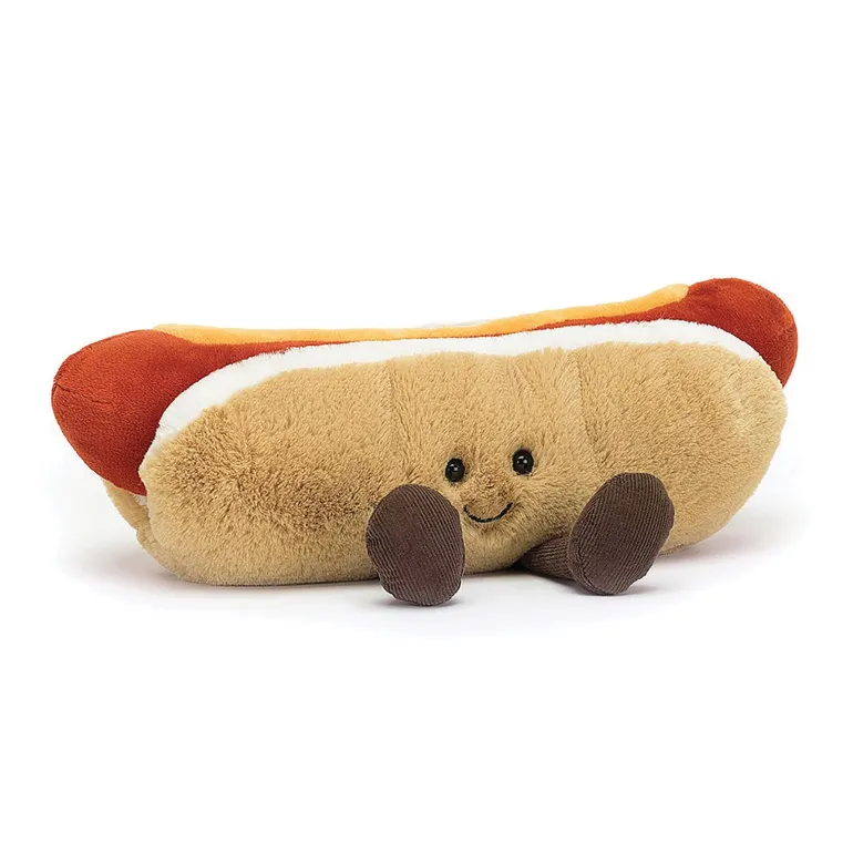 JELLYCAT AMUSEABLE HOT DOG MULTI-COLOURED 11X5X5 CM