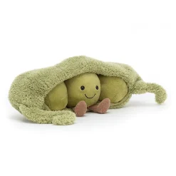 JELLYCAT AMUSEABLE PEA IN A POD GREEN L10XW26XH9 CM