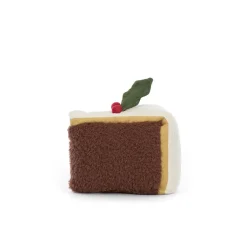 JELLYCAT AMUSEABLE SLICE OF CHRISTMAS CAKE MULTI-COLOR 8X12X10 CM