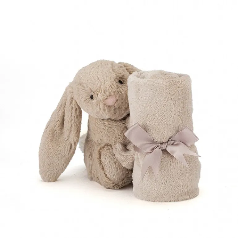 JELLYCAT BASHFUL BEIGE BUNNY SOOTHER BROWN 34X34X15 CM