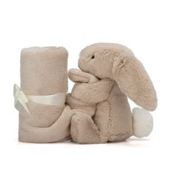 JELLYCAT BASHFUL BEIGE BUNNY SOOTHER BROWN 34X34X15 CM