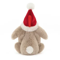 JELLYCAT BASHFUL CHRISTMAS BUNNY DECORATION BEIGE 4X6X13CM