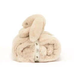 JELLYCAT BASHFUL LUXE BUNNY WILLOW BLANKIE BEIGE 9X70X56CM