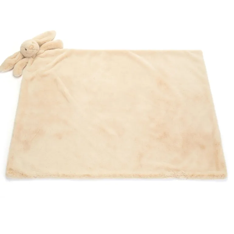 JELLYCAT BASHFUL LUXE BUNNY WILLOW BLANKIE BEIGE 9X70X56CM