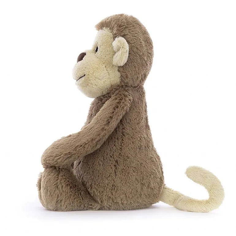 JELLYCAT BASHFUL MONKEY ORIGINAL (MED) BROWN 31X12X9 CM