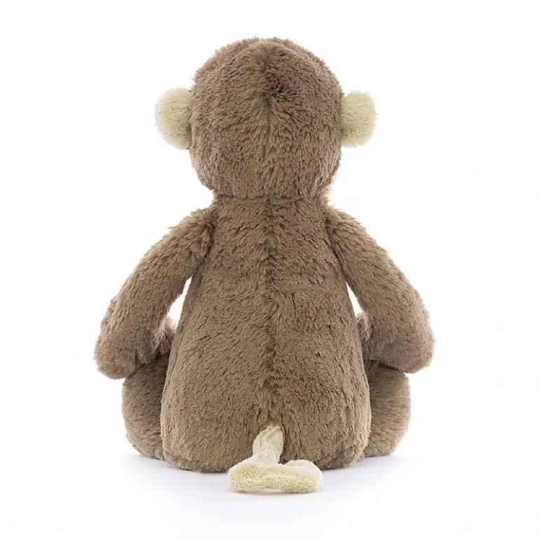 JELLYCAT BASHFUL MONKEY ORIGINAL (MED) BROWN 31X12X9 CM