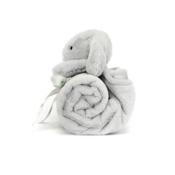 JELLYCAT BASHFUL SILVER BUNNY BLANKIE 9X70X56CM