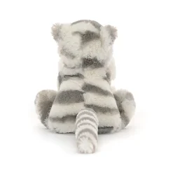 JELLYCAT BASHFUL SNOW TIGER SOOTHER GREY & WHITE 13X34X34 CM