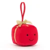 JELLYCAT FESTIVE FOLLY PRESENT RED 7X7X7 CM