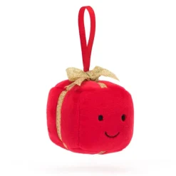 JELLYCAT FESTIVE FOLLY PRESENT RED 7X7X7 CM