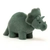 JELLYCAT FOSSILLY TRICERATOPS MEDIUM GREEN 38X11X17 CM