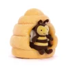 JELLYCAT HONEYHOME BEE BLACK & YELLOW 13X17X18 CM