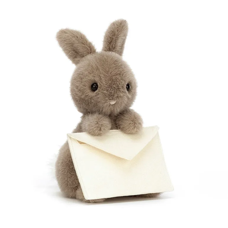 JELLYCAT MESSENGER BUNNY BROWN 12X12X11 CM
