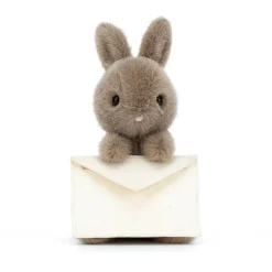 JELLYCAT MESSENGER BUNNY BROWN 12X12X11 CM
