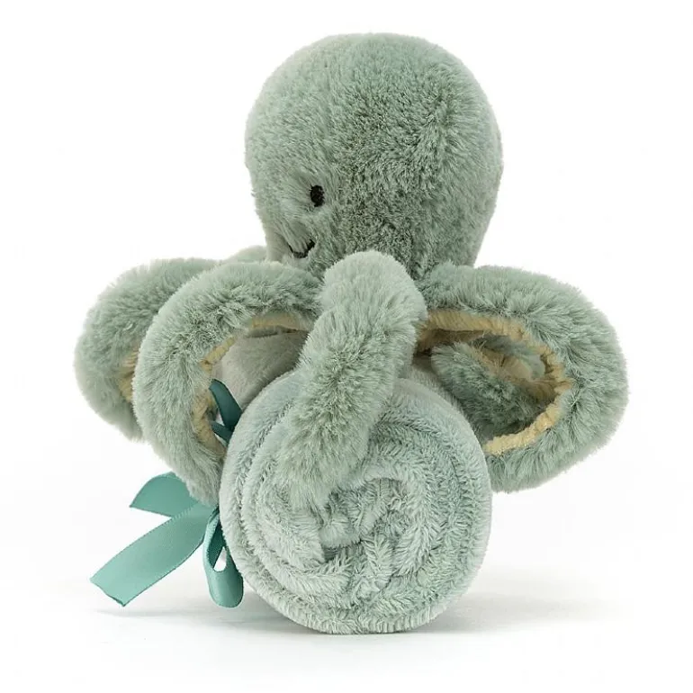 JELLYCAT ODYSSEY OCTOPUS SOOTHER GREEN 12X34X34 CM