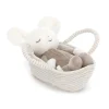 JELLYCAT ROCK-A-BYE MOUSE CREAM 11X9X19CM