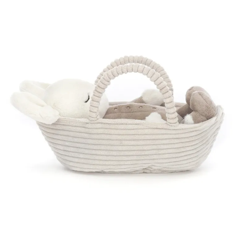 JELLYCAT ROCK-A-BYE MOUSE CREAM 11X9X19CM