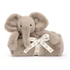 JELLYCAT SMUDGE ELEPHANT BLANKIE 9X70X56CM