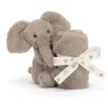 JELLYCAT SMUDGE ELEPHANT SOOTHER 7X29X29CM