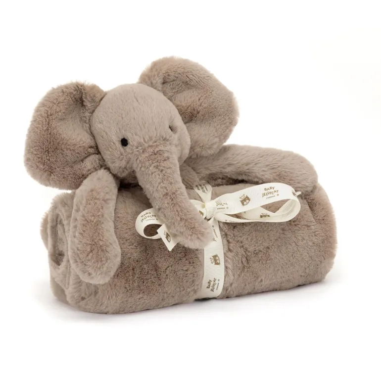 JELLYCAT SMUDGE ELEPHANT BLANKIE 9X70X56CM