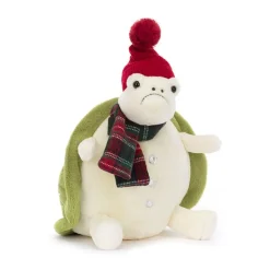 JELLYCAT SNOWMAN TIMMY TURTLE CREAM & GREEN 21X23X22 CM