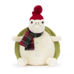 JELLYCAT SNOWMAN TIMMY TURTLE CREAM & GREEN 21X23X22 CM