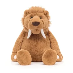 JELLYCAT STELLAN SABRE TOOTH TIGER BROWN 16X17X49 CM