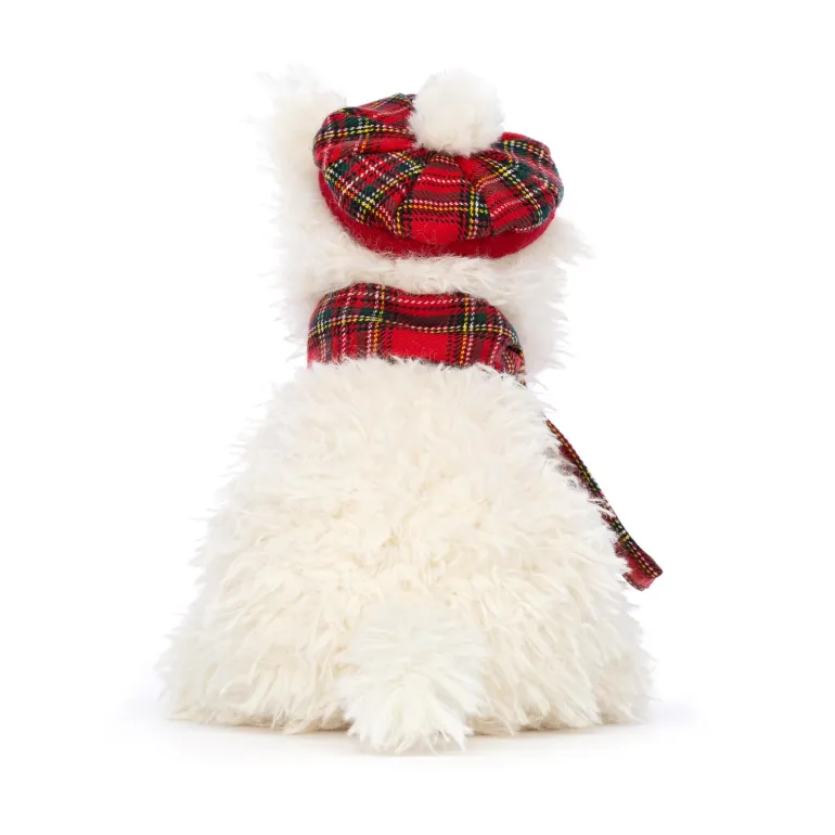 JELLYCAT WINTER WARMER MUNRO SCOTTIE DOG CREAM 15X12X21 CM