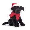 JELLYCAT WINTER WARMER PIPPA BLACK LABRADOR BLACK 15X8X22 CM