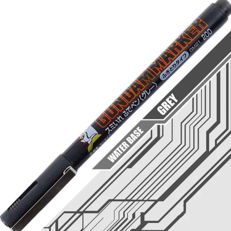 Mr. Hobby GSI Creos Gundam Marker - Gray (Brush Type)