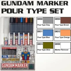 Mr. Hobby GSI Creos Gundam Marker - Gundam Pouring Inking Pen Set