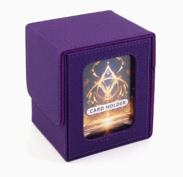MUNTO - Trading Card Game Deck Box - Purple (100+ Cards)