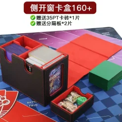 MUNTO - Trading Card Game Pro Deck Box - Black/Orange (160+ Cards)