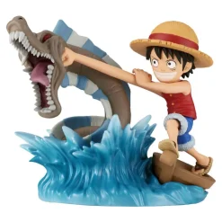 ONE PIECE WORLD COLLECTABLE FIGURE LOG STORIES MONKEY.D.LUFFY VS LOCAL SEA MONSTER