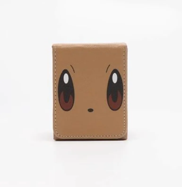 PLAYX - Trading Card Game Deck Box - Eevee Face (100+ Cards)