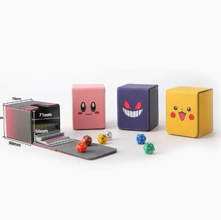 PLAYX - Trading Card Game Deck Box - Eevee Face (100+ Cards)