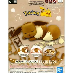 POKEMON - MODEL KIT QUICK!! 07 EEVEE SLEEPING POSE