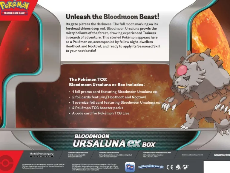 Pokemon TCG: Bloodmoon Ursaluna ex Box