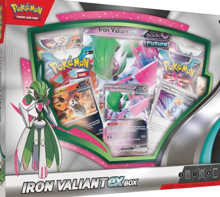 Pokemon TCG: Roaring Moon/ Iron Valiant ex Box
