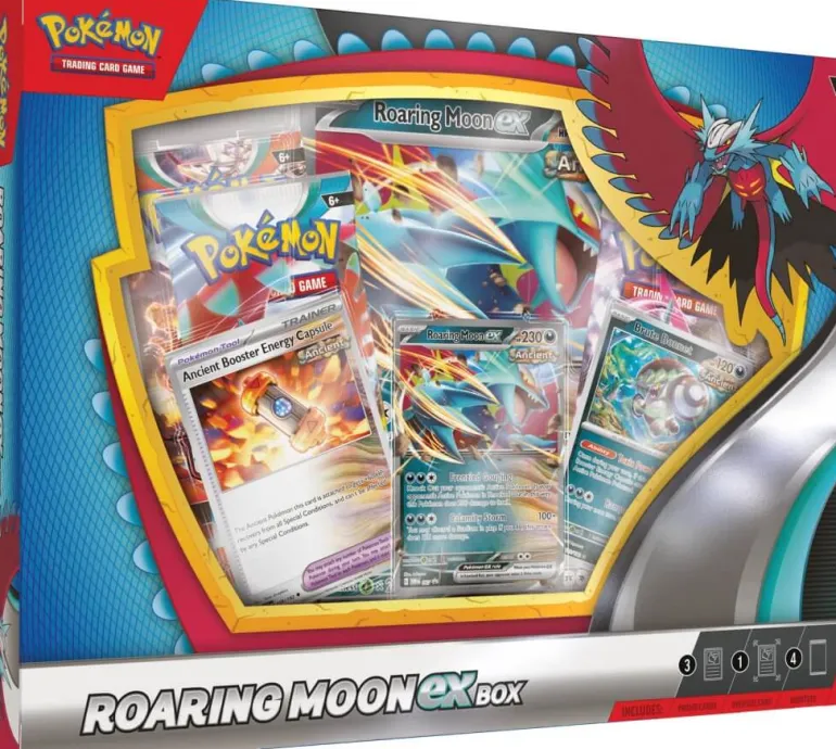Pokemon TCG: Roaring Moon/ Iron Valiant ex Box