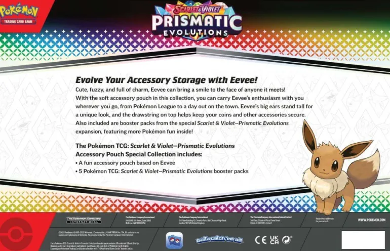 Pokemon TCG: Scarlet & Violet 8.5 Prismatic Evolutions Accessory Pouch (Pre-Order)