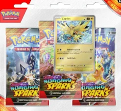 Pokemon TCG: Scarlet & Violet 8 Surging Sparks Three Booster Blister (Pre-Order)