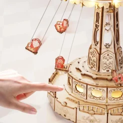 Robotime ROKR DIY Music Box 3D Wooden Puzzle EA02 Swing Ride
