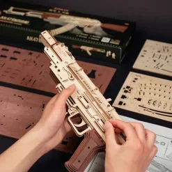 Robotime ROKR AK-47 Assault Rifle Toy Gun 3D Wooden Puzzle LQ901