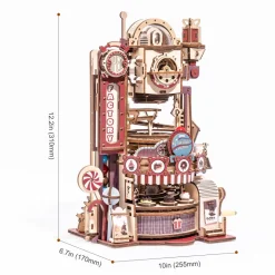 Robotime ROKR Chocolate Factory Marble Run 3D Wooden Puzzle LGA02