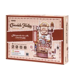 Robotime ROKR Chocolate Factory Marble Run 3D Wooden Puzzle LGA02