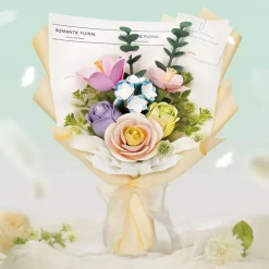 Robotime ROKR DIY Wooden Flower - Spring Time Bouquet DIY 3D Puzzle AF01J