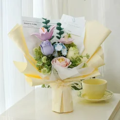 Robotime ROKR DIY Wooden Flower - Spring Time Bouquet DIY 3D Puzzle AF01J