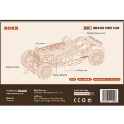 Robotime ROKR Grand Prix Car MC401-1:16 Scale Model