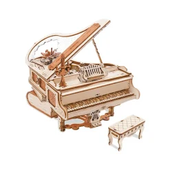 Robotime ROKR Magic Piano Mechanical Music Box 3D Wooden Puzzle AMK81